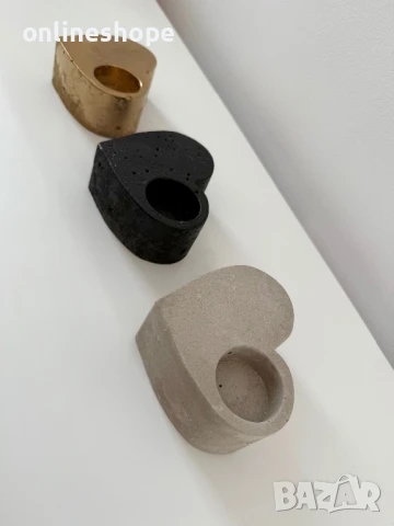 Ръчно изработен свещник “Сърце” – елегантност с послание, снимка 6 - Декорация за дома - 50524597