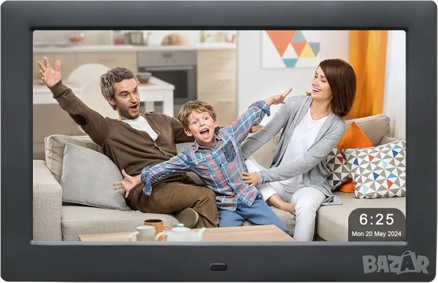 10.1" HD IPS, Мултимедийна Цифрова Фоторамка Jaihonda с Видео, Музика и дистанционно, снимка 2 - Друга електроника - 53382700