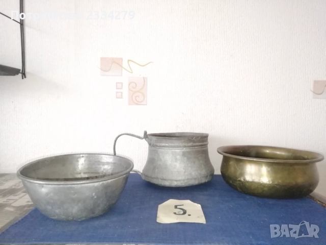 Менчета,бакърчета-котлета,,сватбарски и коледарски" калайдисани., снимка 17 - Антикварни и старинни предмети - 38272015