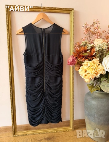 H&M черна официална мини рокля размер S, снимка 7 - Рокли - 54072790