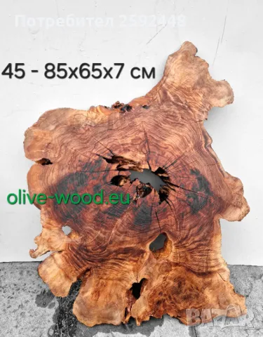 Шайби от вековни маслинови дървета (olive wood slabs), снимка 9 - Декорация за дома - 42652069