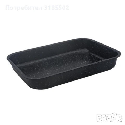 Тава Rosberg, Правоъгълна, Черен/въгл. стомана, мрам. покр., снимка 2 - Други стоки за дома - 50879783