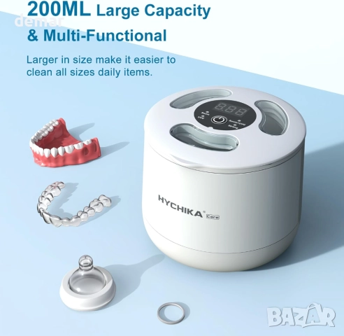 Ултразвукова машина за почистване с UV лъчи, 45kHz, 200 мл, 4 режима, снимка 6 - Други - 51512153