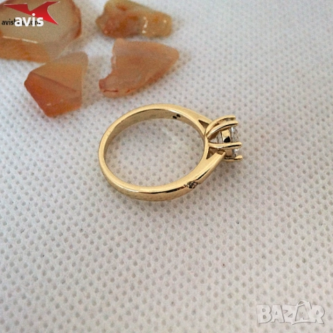 Пръстен с 14К златно покритие 224842, снимка 3 - Пръстени - 52946701