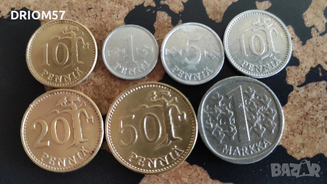 Монети Финландия - 7 бр. [1965-1987]