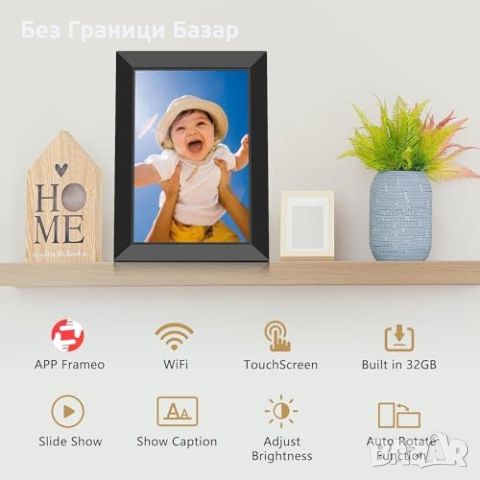 Нова Интерактивна WiFi фоторамка 10.1 инча - споделяне на снимки и видеа, снимка 3 - Други стоки за дома - 46519331