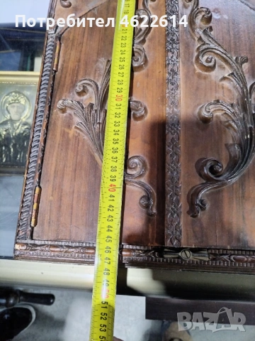 ГОЛЯМА ДОМАШНА ИКОНА, ТРИПТИХ , снимка 4 - Антикварни и старинни предмети - 53053212