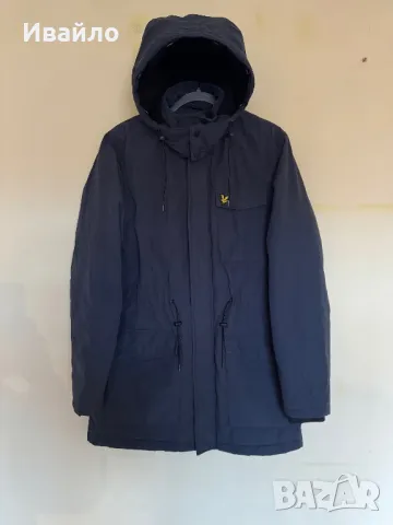 LYLE & SCOTT Black Microfleece Hooded Parka Jacket., снимка 1 - Якета - 49071571