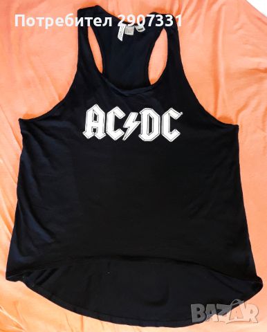 Тениска потник групи AC/DC. H & M. Официален продукт, снимка 1 - Тениски - 46324603