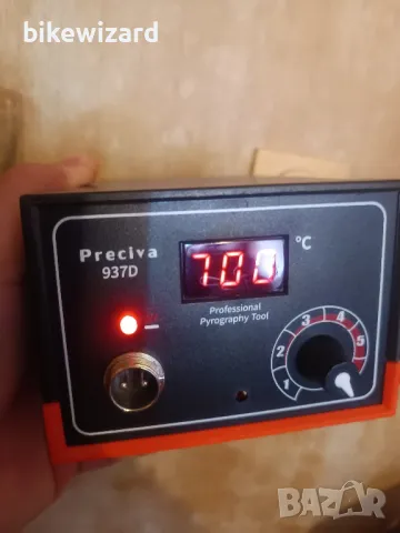 Пирографска станция Preciva, 937D  250°C-700°C с 20 пирографски глави с различни форми НОВО, снимка 5 - Други инструменти - 49535774