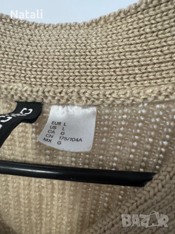 Светло кафяв пуловер H&M , снимка 2 - Блузи с дълъг ръкав и пуловери - 53453929
