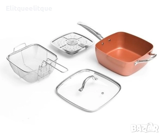 Мултифункционален тиган, снимка 3 - Съдове за готвене - 52241836