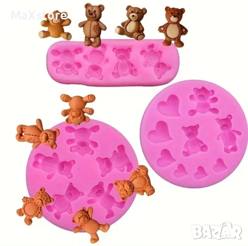 3 броя комплект мечета Силиконов молд форма за гипс смола фондан за декорация на торта , снимка 2 - Форми - 52059470