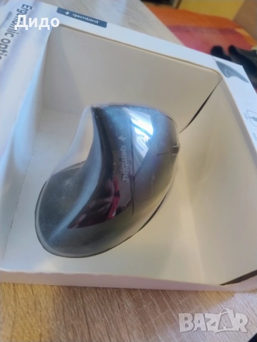 Безжична мишка Gembird MUSW-ERGO-01, 1600 DPI, Черна