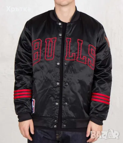 Adidas NBA Chicaco Bulls - Оригинално мъжко яке размер S, снимка 2 - Якета - 48552658