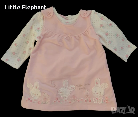 Блузка и рокличка"Little bunny" за 3-6 мес момиченце,Англия/нова