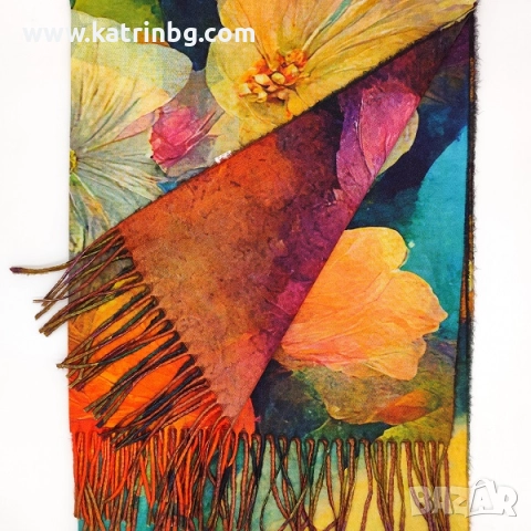 Дамски комплект шапка, шал и ръкавици в цвят горчица – топъл зимен подарък Код на продукта:DAK-0038, снимка 3 - Подаръци за жени - 52201353