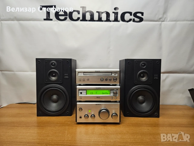 🔊 Sony Hi-Fi система (комплект) – CD / радио / усилвател + оригинални тонколони 🔊