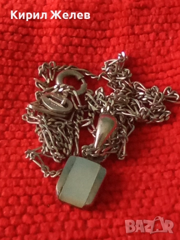 ЕЛЕГАНТЕН СЕДЕФЕН СРЕБЪРЕН МЕДАЛЬОН РОДИРАНО СРЕБРО 925 с ФИНА СРЕБЪРНА ВЕРИЖКА GOLDAS 925 40339, снимка 12 - Колиета, медальони, синджири - 50416944