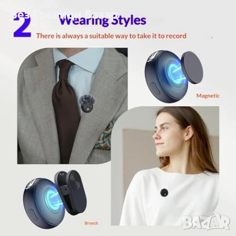 Нов Безжичен лавалиерен микрофон за iPhone Android с кейс шумопотискане за TikTok YouTube Podcast, снимка 5 - Други - 54090143