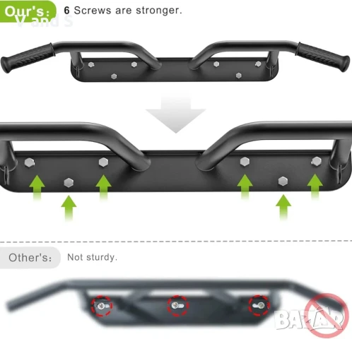 многофункционален лост за набиране, преносим фитнес лост за, снимка 4 - Фитнес уреди - 50701593