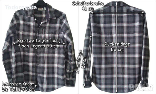 Fjallraven М Мъжка Риза Носена Веднъж Casual Urban Outdoor Vintage, снимка 4 - Ризи - 50487802