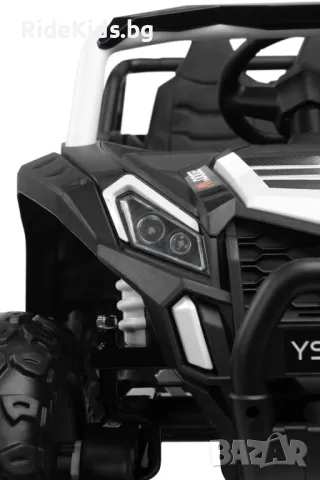 Офроуд акумулаторен автомобил AXEL – Бял, 4x4, с дистанционно и LED, снимка 8 - Детски велосипеди, триколки и коли - 49977029