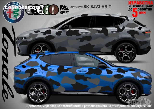 Renault Austral SK-SJV3-R-AU Кaмуфлаж Офроуд Джип Пикап Лодка Camouflage Off-Road стикери, снимка 13 - Аксесоари и консумативи - 47917860