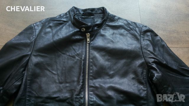 Jack & Jones JPRBEAM LEATHER Jacket Размер M яке естествена агнешка кожа 29-62, снимка 2 - Якета - 46517656