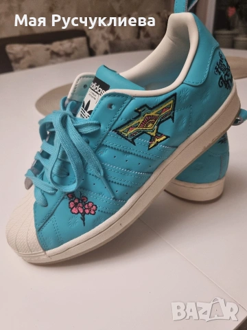 Маратонки/Кецове Adidas Arizona x Superstar 'Have an Iced Day Teal White' , снимка 2 - Маратонки - 53259126