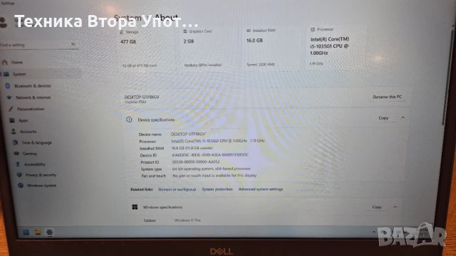 Dell Inspiron 15 5000, снимка 6 - Лаптопи за работа - 50758501