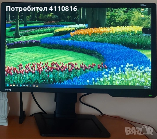 Монитор BenQ XL2411Z – 144Hz, 1ms, отлично състояние, оригинална кутия + 3D очила