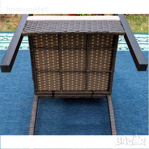 ПРОМОЦИЯ Градински столове с ергономичен дизайн, к-кт от 2 бр. - PHIVILLA PV-099, снимка 4 - Градински мебели, декорация  - 52801010