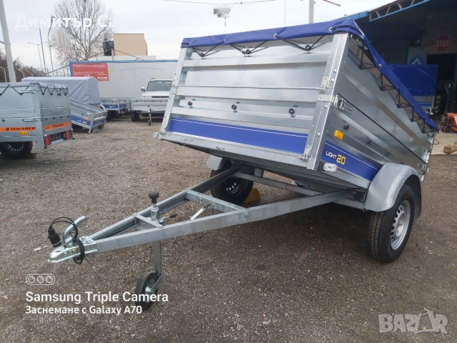 Туристическо, самосвално ремарке Vesta Light 20 с допълнителни канати и плосък брезент, снимка 12 - Ремаркета - 53403388