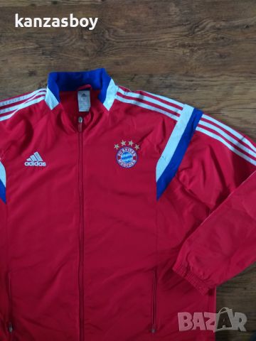 ADIDAS BAYERN MÜNICH 2014 2015 HOME FOOTBALL JACKET - футболно горнище 2ХЛ КАТО НОВО, снимка 4 - Спортни дрехи, екипи - 45407319