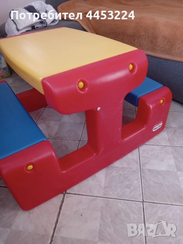 Детска маса с две пейки , снимка 2 - Други - 51029006