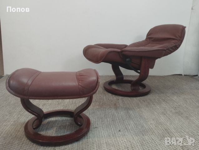 Ekornes Stressless релакс кресло, снимка 10 - Дивани и мека мебел - 46419352