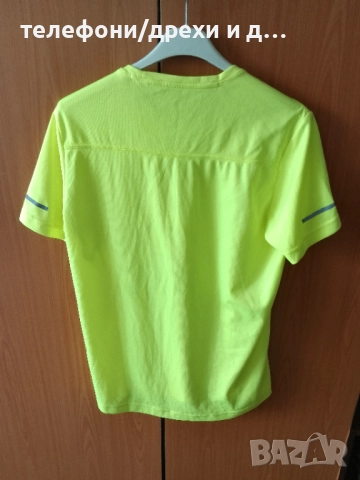 Жълта спортна тениска Adidas climalite (S) като нова 100 % полиестер, снимка 2 - Тениски - 51669735