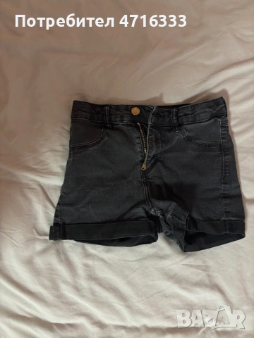 Черни къси дънкови панталони 