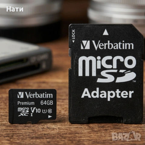 Micro CD карта памет 64GB Verbatim - повече място за съхранение, снимка 3 - USB Flash памети - 54040247