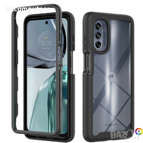 Motorola Moto G62 5G Силиконов Калъф Transparent TPU и Протектор, снимка 4 - Калъфи, кейсове - 53162658