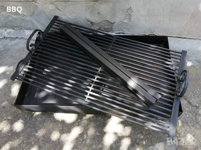 скара барбекю на дърва и въглища Ръчна изработка 