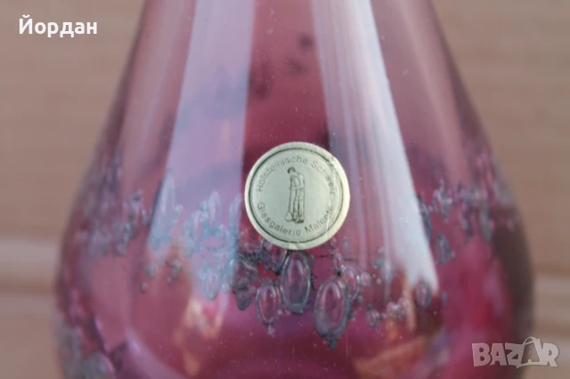 Немска кристална ваза ''Glasgalerio Malente'', снимка 7 - Вази - 51182287