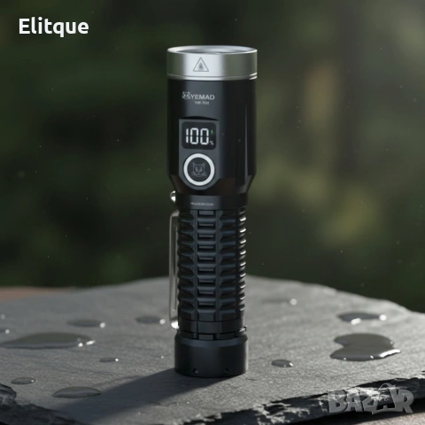 LED фенер YEMAO YM-F701 със зелен лазер - USB и дисплей, снимка 3 - Други стоки за дома - 53389158