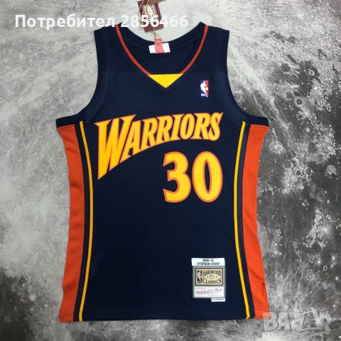 Мъжки потник Mitchell&Ness Stephen Curry Golden State Warriors season 2009 размер XL, снимка 10 - Тениски - 52028989