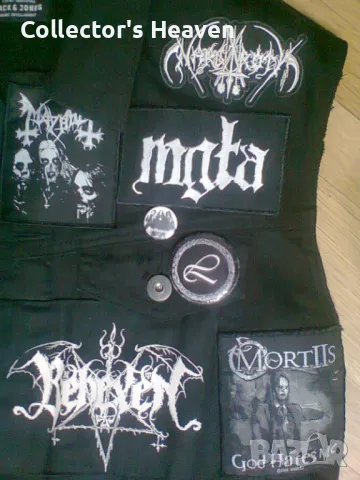 Блек метъл елек battle vest Darkthrone Mayhem Mortiis Mgla Summoning , снимка 3 - Якета - 48428111