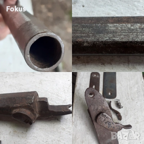 Капсулен пистолет - уникална дамаскова цев с механизъм, снимка 7 - Антикварни и старинни предмети - 53329799