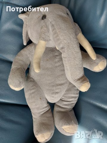 Голям плюшен слон, снимка 4 - Плюшени играчки - 46297029