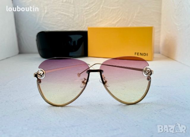 Fendi 2020 дамски слънчеви очила с лого, снимка 4 - Слънчеви и диоптрични очила - 45255892