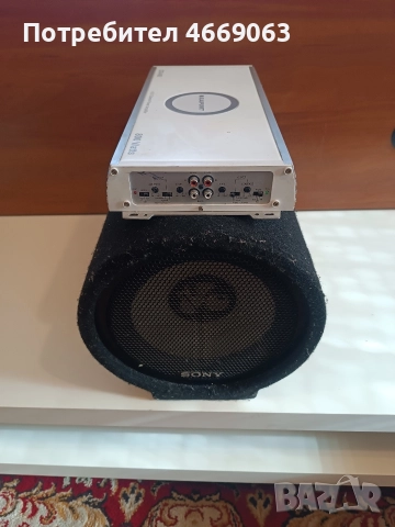 Бас каса за автомобил + усилвател Blaupunkt 